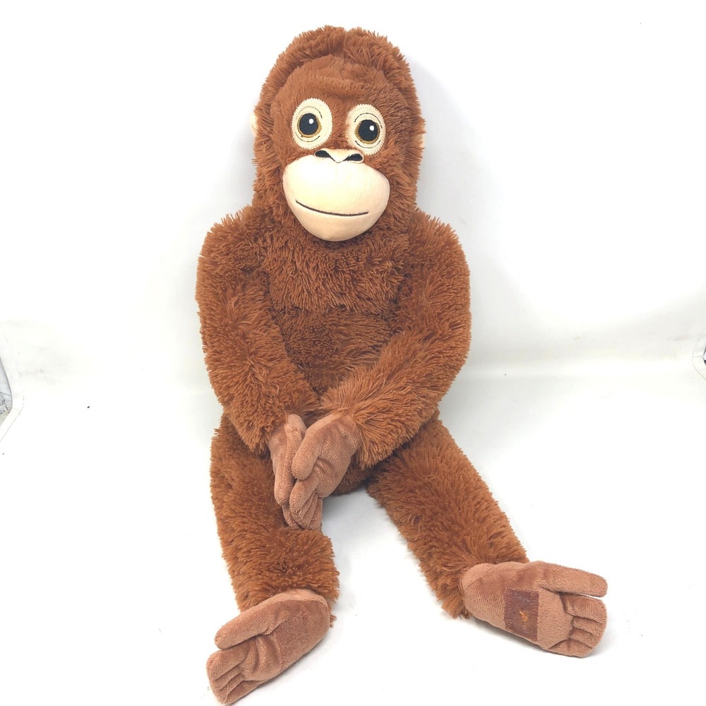 IKEA Djungelskog Orangutan Plush Brown Punch Monkey Friend Lovey 24" Tag Cut